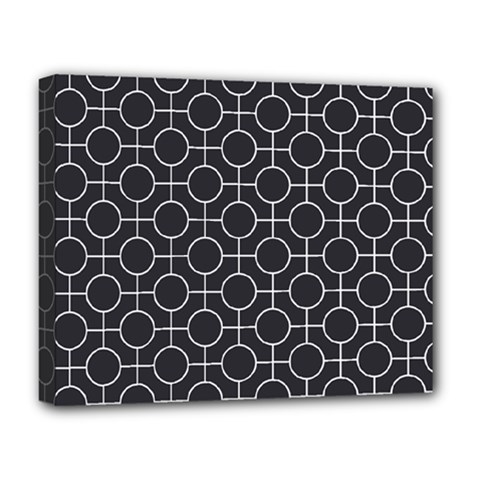 Geometric Pattern Design White Deluxe Canvas 20  X 16  (stretched)