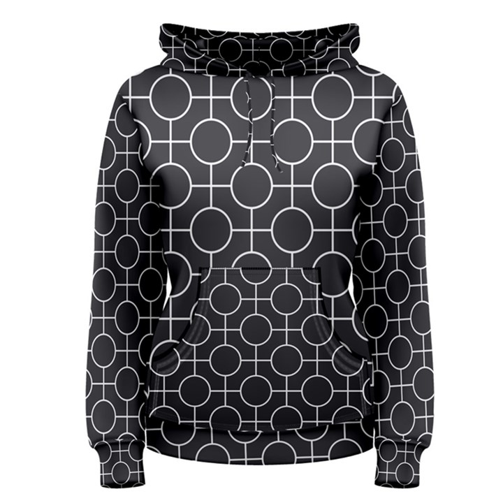 Geometric Pattern Design White Women s Pullover Hoodie