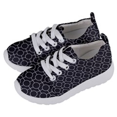 Geometric Pattern Design White Kids  Lightweight Sports Shoes