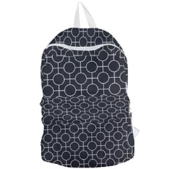 Geometric Pattern Design White Foldable Lightweight Backpack