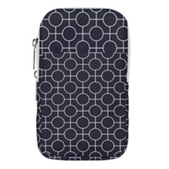 Geometric Pattern Design White Waist Pouch (small)