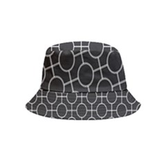 Geometric Pattern Design White Bucket Hat (kids)