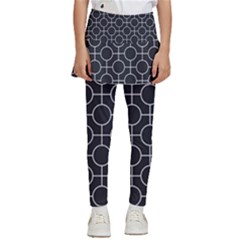 Geometric Pattern Design White Kids  Skirted Pants by Maspions