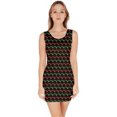 Geometric Pattern Design Line Bodycon Dress