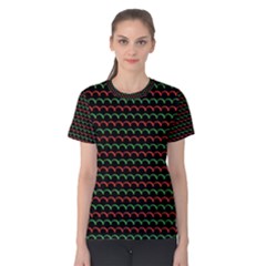 Geometric Pattern Design Line Women s Cotton T-shirt