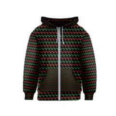 Geometric Pattern Design Line Kids  Zipper Hoodie