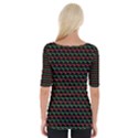 Geometric Pattern Design Line Wide Neckline T-Shirt View2