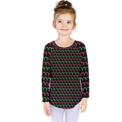 Geometric Pattern Design Line Kids  Long Sleeve T-shirt