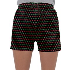 Geometric Pattern Design Line Sleepwear Shorts