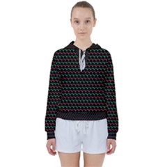 Geometric Pattern Design Line Women s Tie Up Sweat