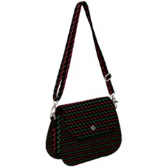 Geometric Pattern Design Line Saddle Handbag