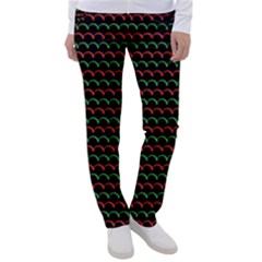 Geometric Pattern Design Line Women s Casual Pants