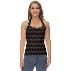 Geometric Pattern Design Line Basic Halter Top