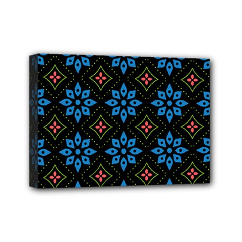 Flowers Pattern Floral Seamless Mini Canvas 7  X 5  (stretched)