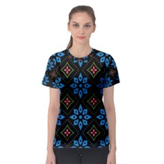 Flowers Pattern Floral Seamless Women s Sport Mesh T-shirt