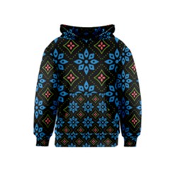 Flowers Pattern Floral Seamless Kids  Pullover Hoodie