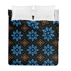 Flowers Pattern Floral Seamless Duvet Cover Double Side (full/ Double Size)