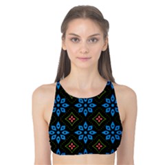 Flowers Pattern Floral Seamless Tank Bikini Top