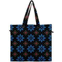 Flowers Pattern Floral Seamless Canvas Travel Bag