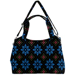 Flowers Pattern Floral Seamless Double Compartment Shoulder Bag