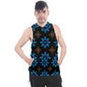 Flowers Pattern Floral Seamless Men s Sleeveless Hoodie View1