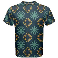 Flowers Pattern Design Abstract Men s Cotton T-shirt