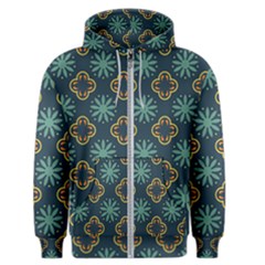 Flowers Pattern Design Abstract Men s Zipper Hoodie