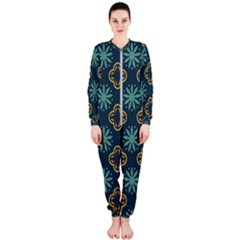 Flowers Pattern Design Abstract Onepiece Jumpsuit (ladies)