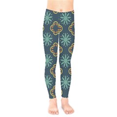 Flowers Pattern Design Abstract Kids  Leggings