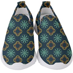 Flowers Pattern Design Abstract Kids  Slip On Sneakers