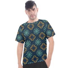 Flowers Pattern Design Abstract Men s Sport Top by Maspions