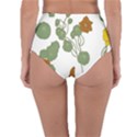 Nasturtium Flowers Plant Leaves Reversible High-Waist Bikini Bottoms View2