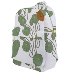 Nasturtium Flowers Plant Leaves Classic Backpack