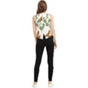 Nasturtium Flowers Plant Leaves V-Neck Cropped Tank Top View2