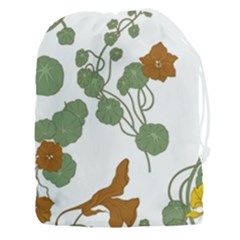 Nasturtium Flowers Plant Leaves Drawstring Pouch (3XL)