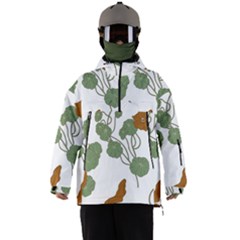 Nasturtium Flowers Plant Leaves Men s Ski and Snowboard Waterproof Breathable Jacket