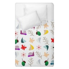 Snails Butterflies Pattern Seamless Duvet Cover Double Side (single Size)