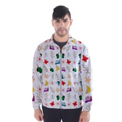 Snails Butterflies Pattern Seamless Men s Windbreaker