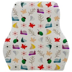 Snails Butterflies Pattern Seamless Car Seat Velour Cushion 