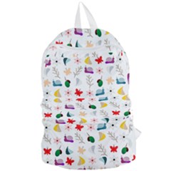 Snails Butterflies Pattern Seamless Foldable Lightweight Backpack