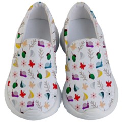 Snails Butterflies Pattern Seamless Kids Lightweight Slip Ons