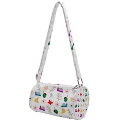 Snails Butterflies Pattern Seamless Mini Cylinder Bag