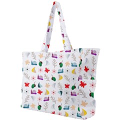 Snails Butterflies Pattern Seamless Simple Shoulder Bag