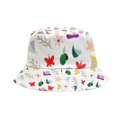 Snails Butterflies Pattern Seamless Inside Out Bucket Hat