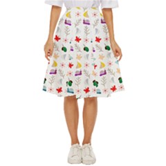 Snails Butterflies Pattern Seamless Classic Short Skirt