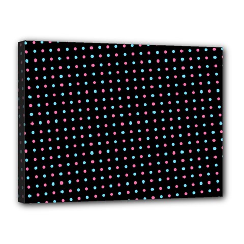 Pattern Dots Dot Seamless Canvas 16  X 12  (stretched)