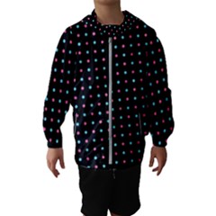 Pattern Dots Dot Seamless Kids  Hooded Windbreaker by Maspions