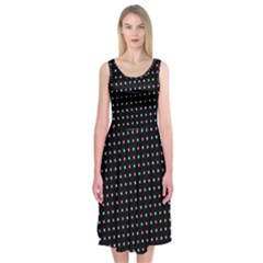 Pattern Dots Dot Seamless Midi Sleeveless Dress