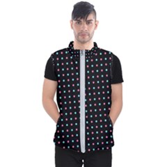 Pattern Dots Dot Seamless Men s Puffer Vest