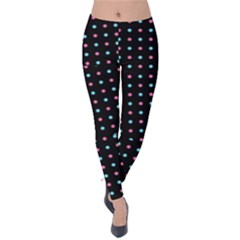 Pattern Dots Dot Seamless Velvet Leggings